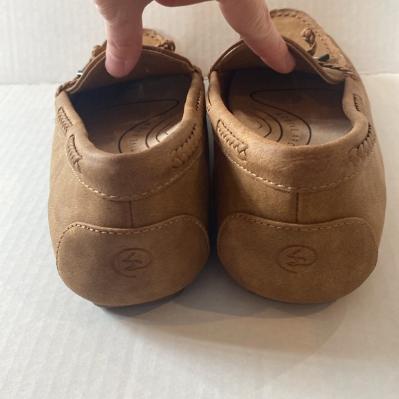 Women’s Life Stride Transport Slip-On Loafers Size 8M Tan Tassel Leather - Picture 6 of 8